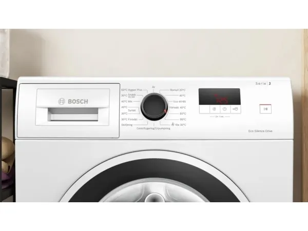Bosch Serie | 2 WGE0240ASN - Vaskemaskine - Niche - bredde: 60 cm - højde: 85 cm - frontbetjening - 65 liter - 7 kg - 1400 rpm - hvid