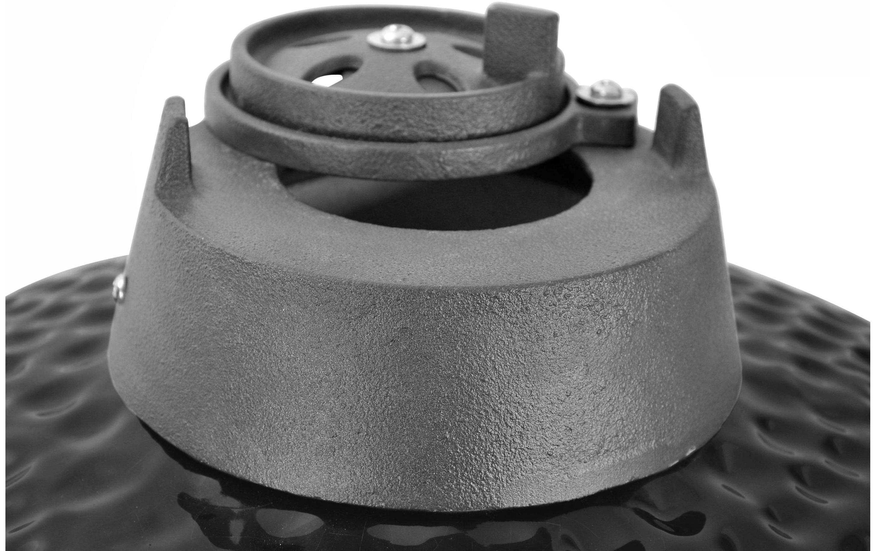 Kamado Set, 8-teilig, Schwarz<br>Kamado-Ofen