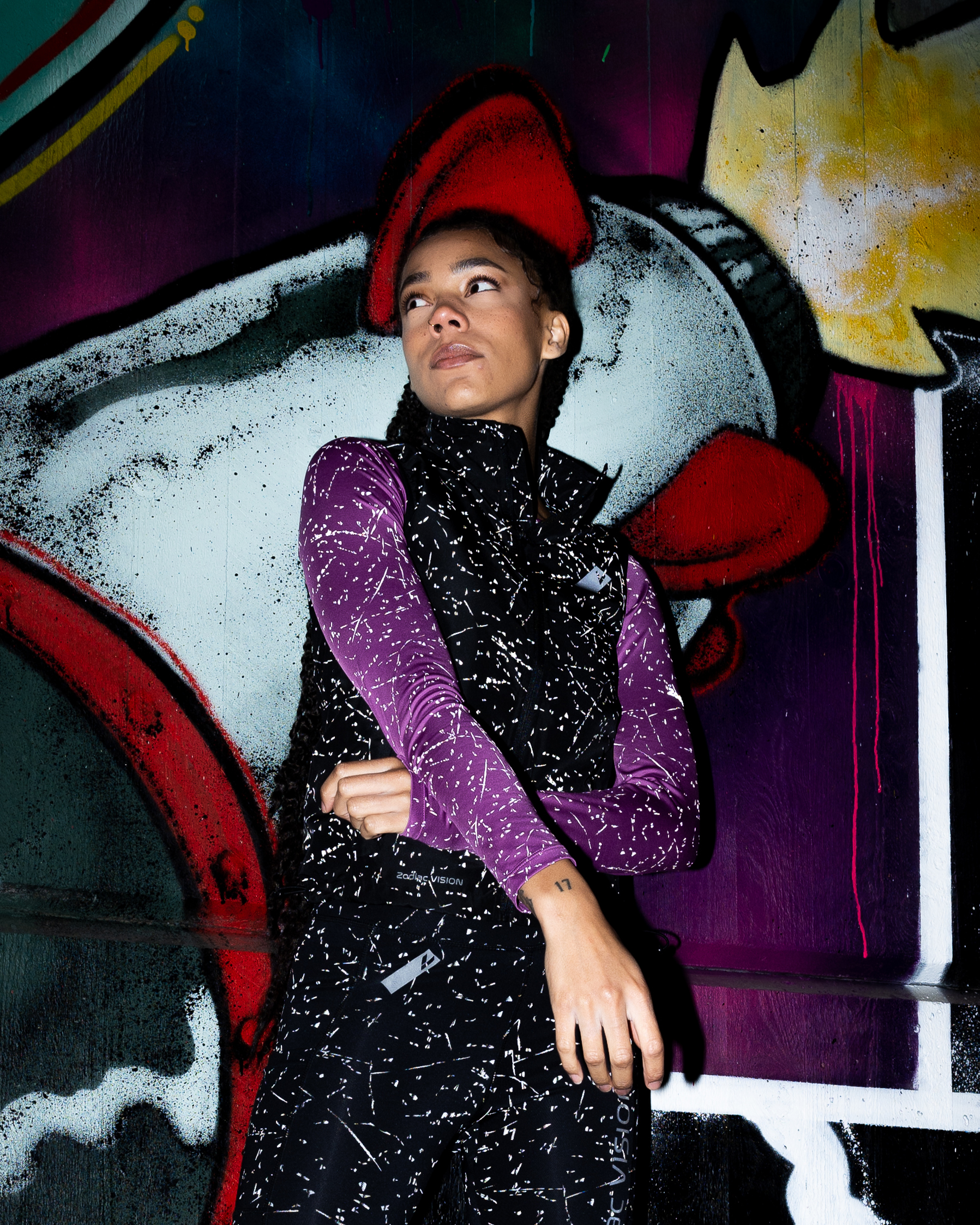 LEVITY Zodiac Reflective Longsleeve Violet Stardust