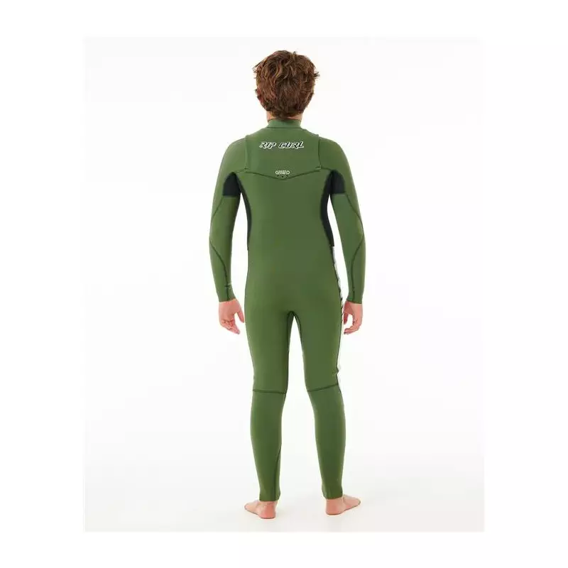 Combinaison intégrale junior RIPCURL Dawn Patrol 5/3 Chest Zip Green