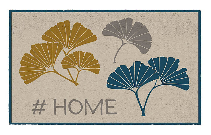 Tapis coco imprimé Ginko L.60 x l.40 cm Sweet Sol