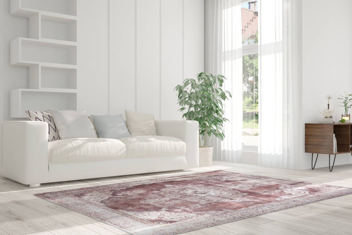 Teppich - elfenbein - Vintage-Look - 140x200 cm