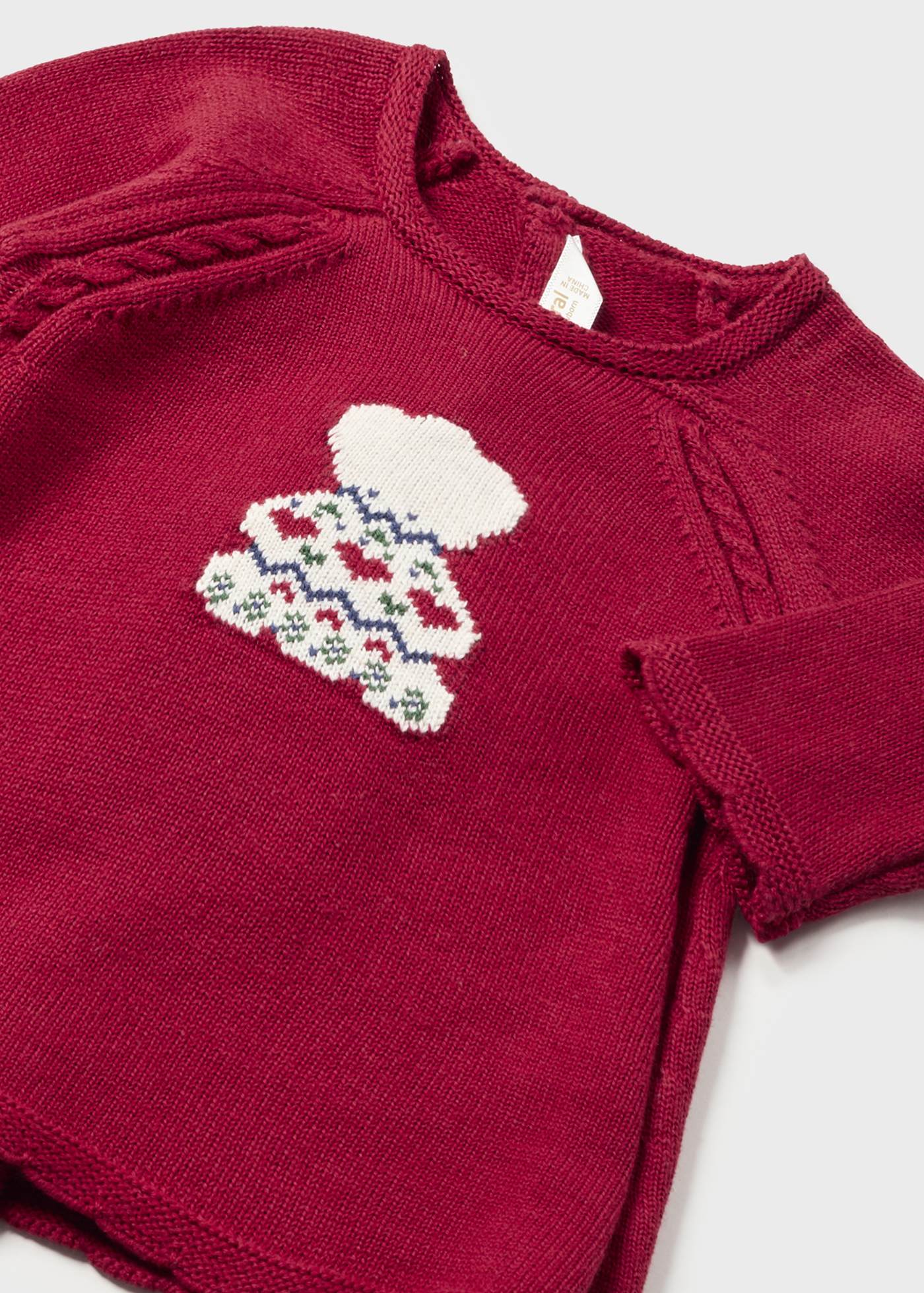 Vestido de malha para recém-nascido da Better Cotton com faixa de cabelo