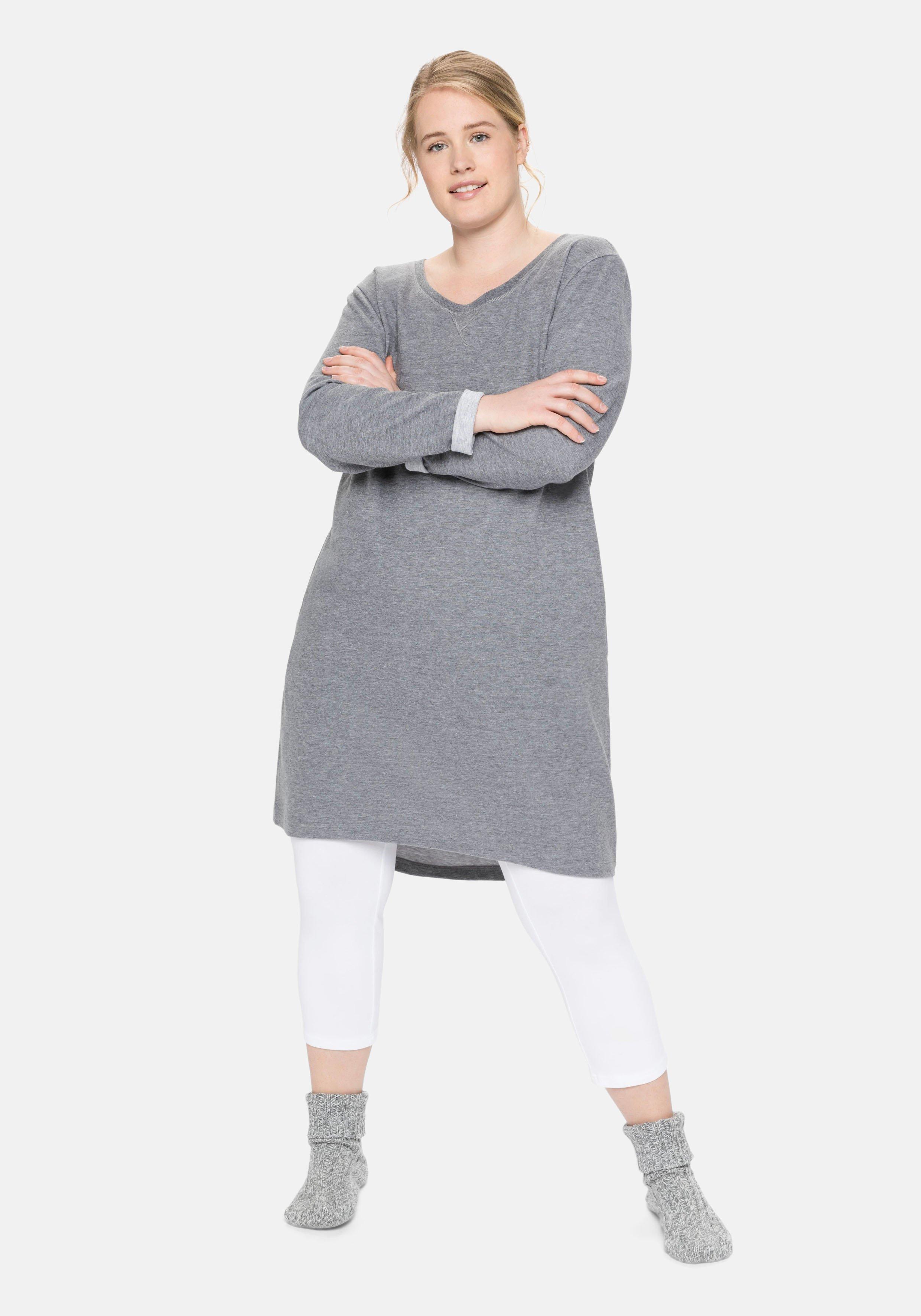 Jerseykleid mit Taschen und regulierbarer Taille