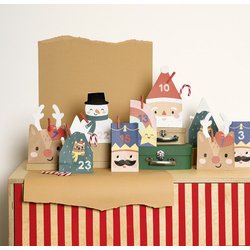 Calendrier de l'Avent SANTA & FRIENDS, 72 pièces