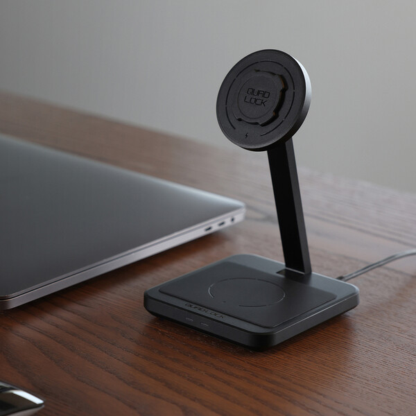 Quad Lock - Support bureau Mag Dual Desktop Wireless Charger Noir