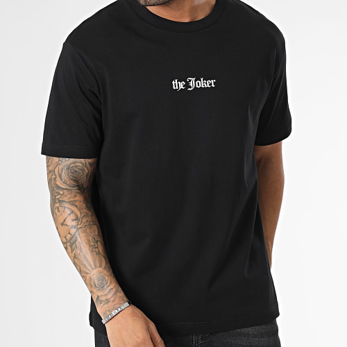 Tee Shirt Oversize Joker Graff Logo Noir Blanc