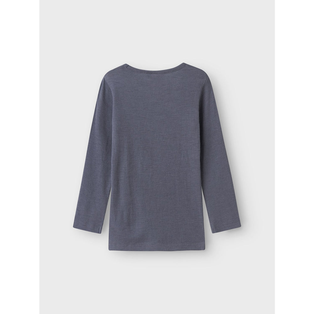 Køb Name It Folkstone Gray Nmmwossa Wo/Si Rib Ls Top