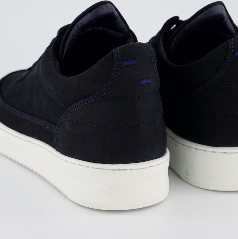 Filling Pieces - Low Top Ripple - Nubuck Sneaker - Navy