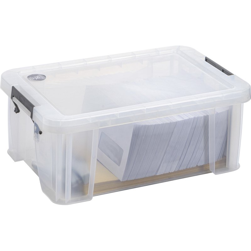 Boîte de rangement plastique 15 L WHITEFURZE Allstore - incolore