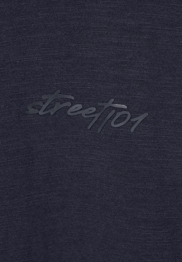 Slub Langarmshirt  - nightshadow blue