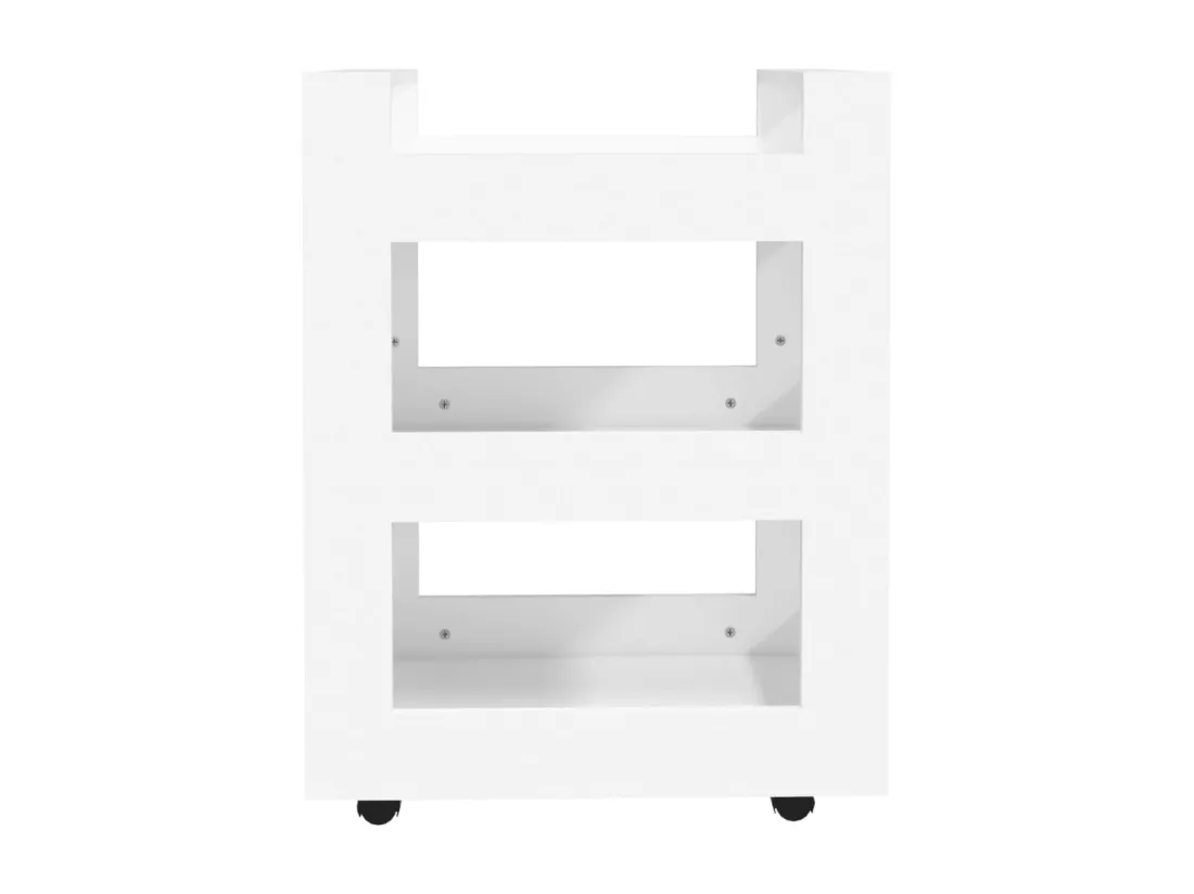 Chariot de cuisine Blanc 60x45x80 cm Bois d'ingénierie
