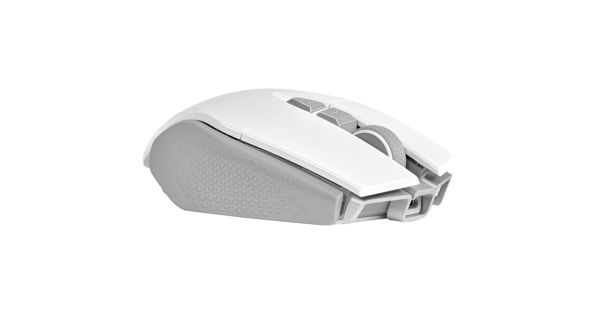 CorsairM65 RGB ULTRA WIRELESS gaming muis  (Wit/lichtgrijs, 26,000 DPI, USB | 2,4 GHz | Bluetooth)