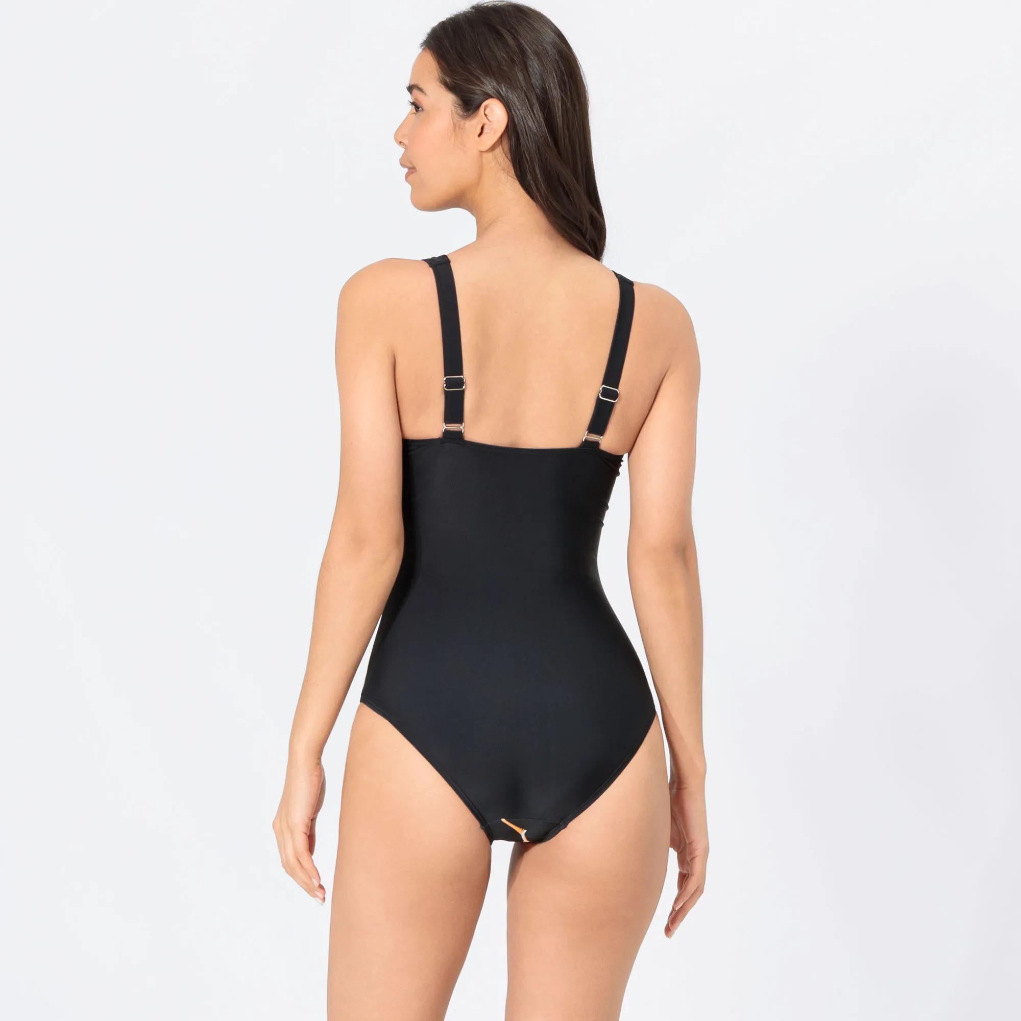 Damen-Badeanzug mit trendigem Farbdesign
