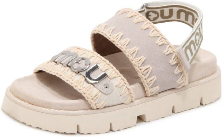 MOU Dames Bio Sandal Maat: 40 Materiaal: Suède Kleur: Grijs