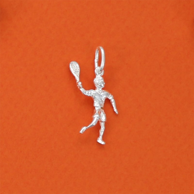 Pendentif joueur de tennis - Argent massif