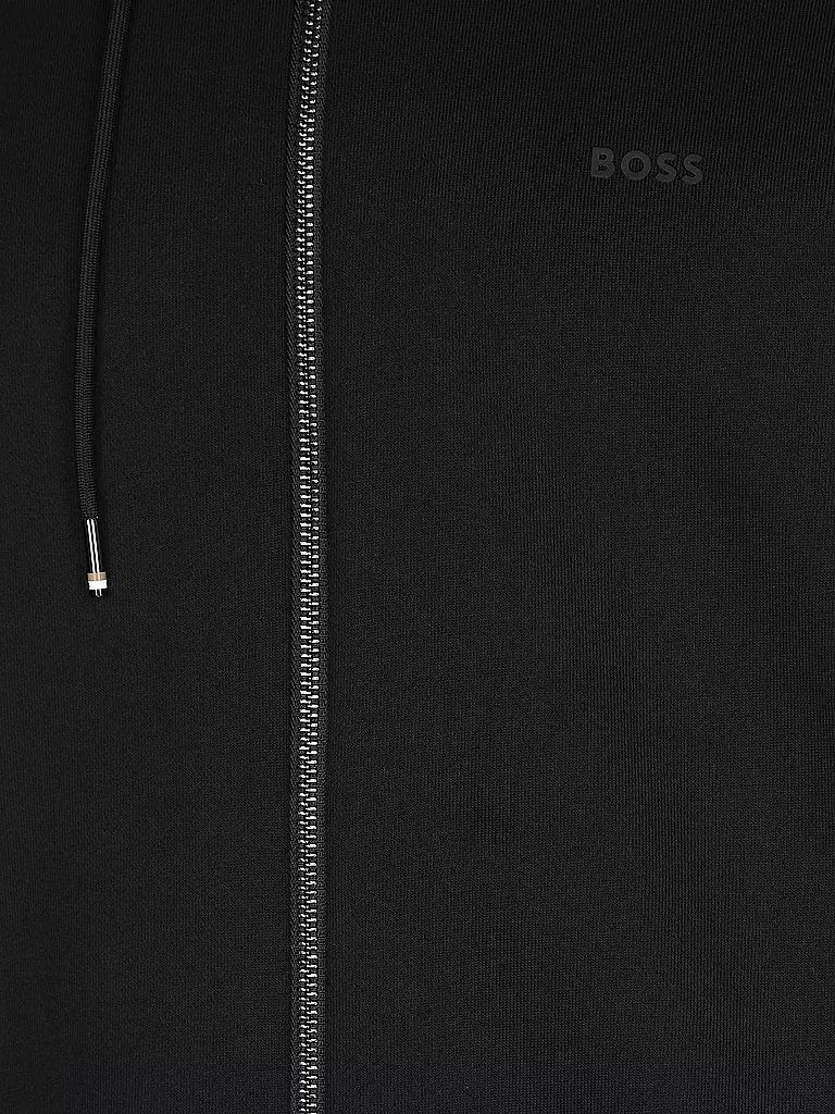 BOSS Kapuzensweatjacke SEEGER schwarz