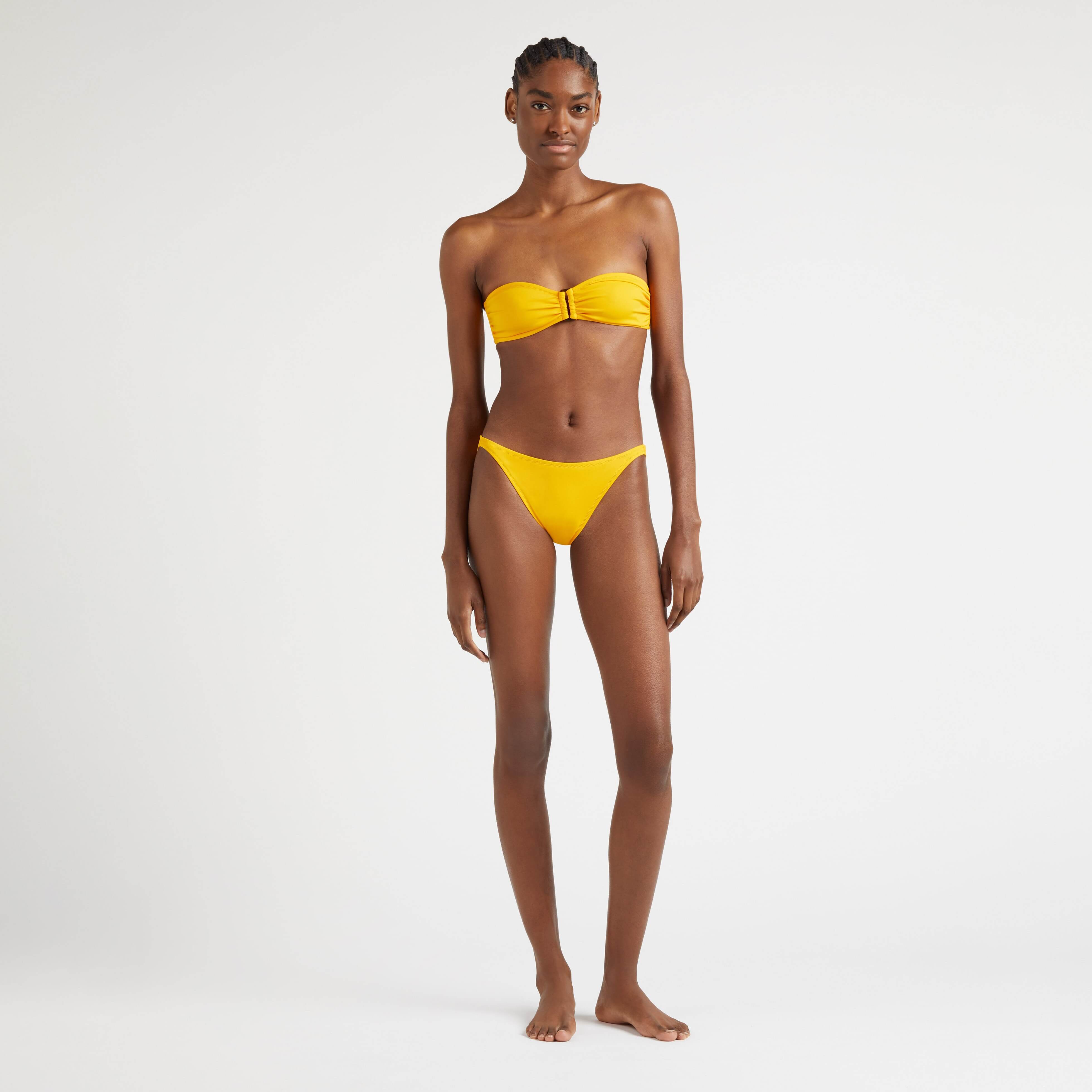 Bas de Maillot de Bain Mini Slip Femme Uni
