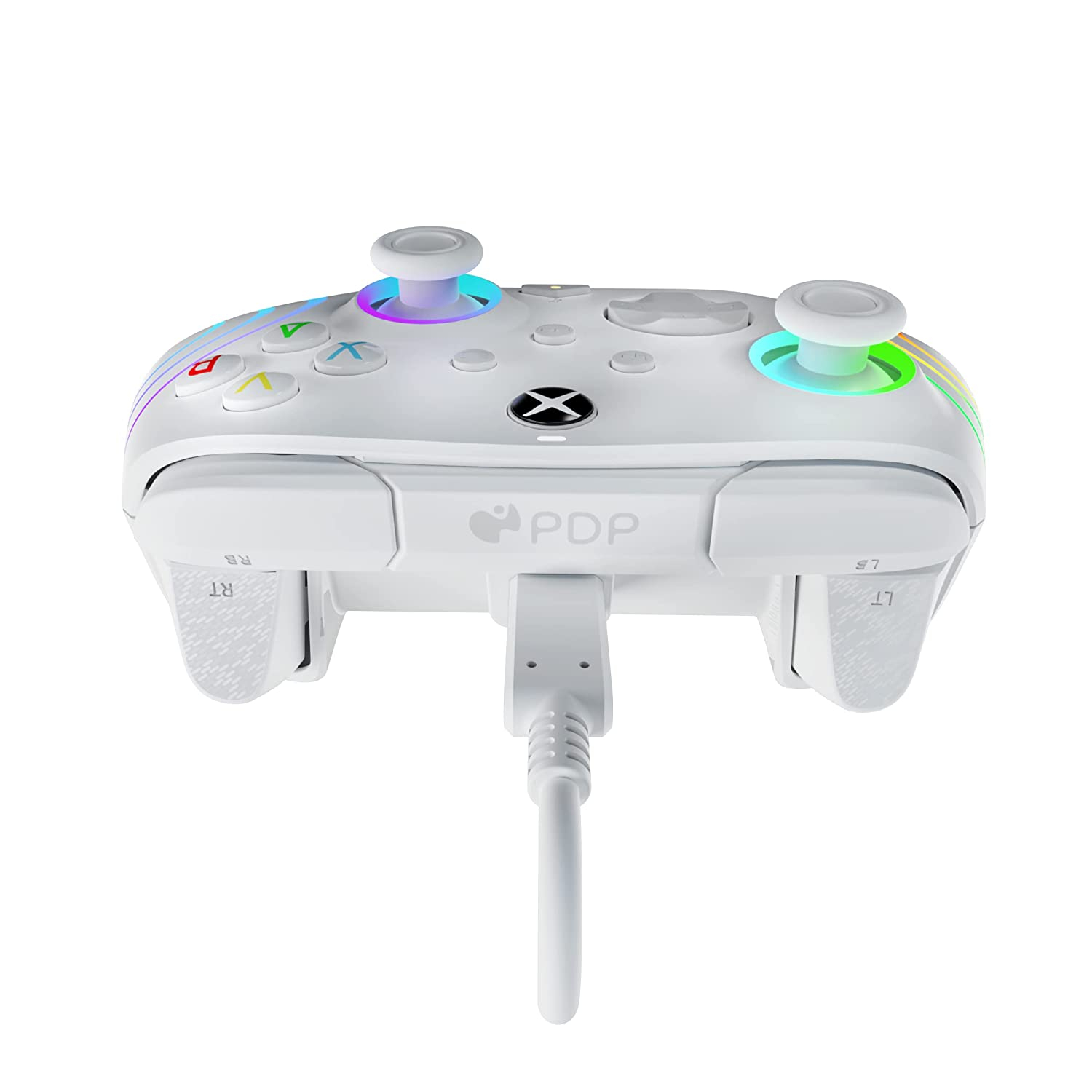 Afterglow Wave Kabelgebundener Controller Gamepad mit LED's für Microsoft Xbox One / Series X / Series S (049-024-WH) - Weiss