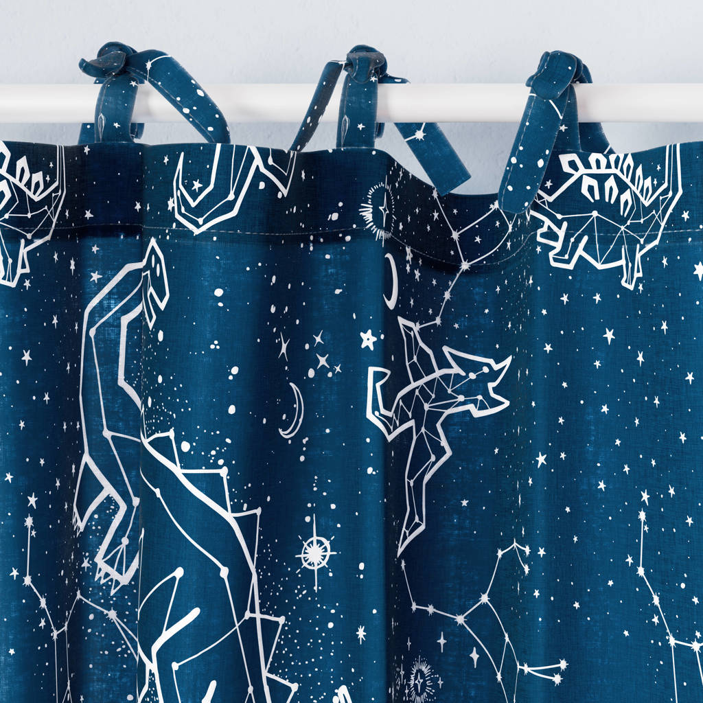 inbetween gordijn kant en klaar gordijn Space Dino (set van 2) (140 x 250 cm)*