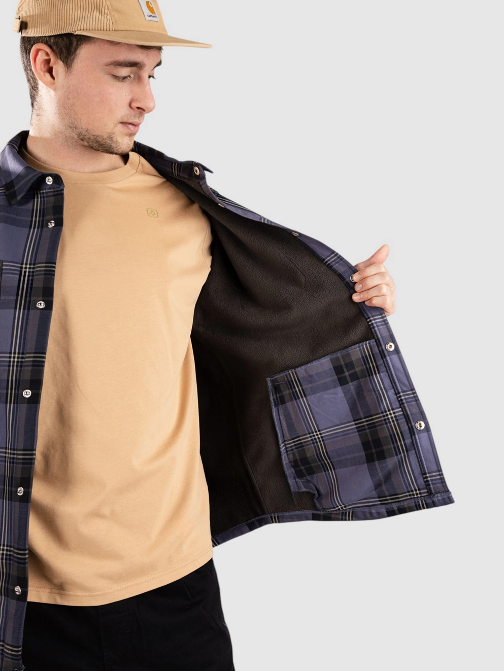 Dravus Overshirt Bonded Shirt blue