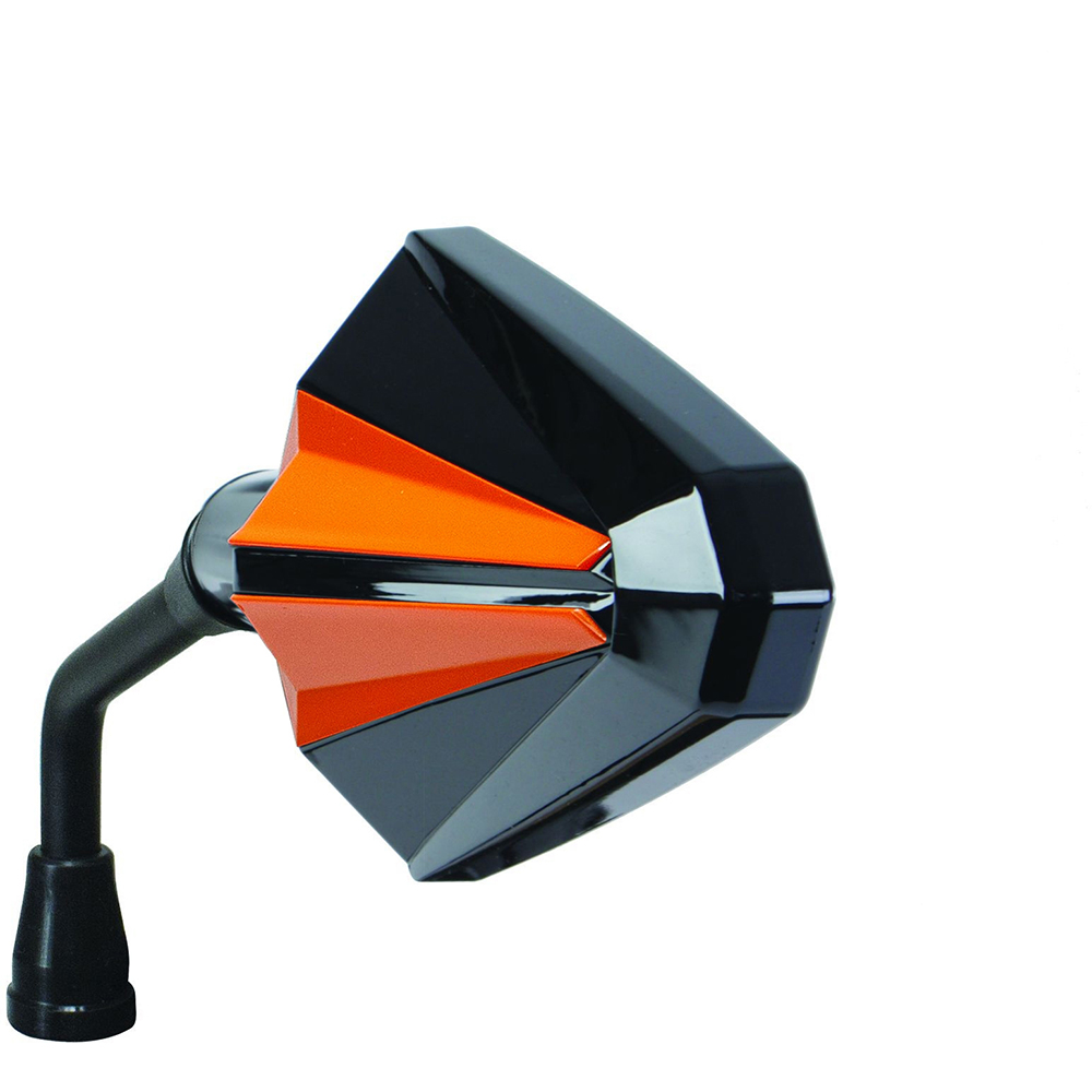 Chaft - Rétroviseur Glory Noir Mat / Orange