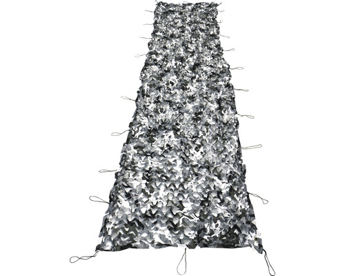 Camouflagenet parasol, winter, zilverwit, 100x500 cm