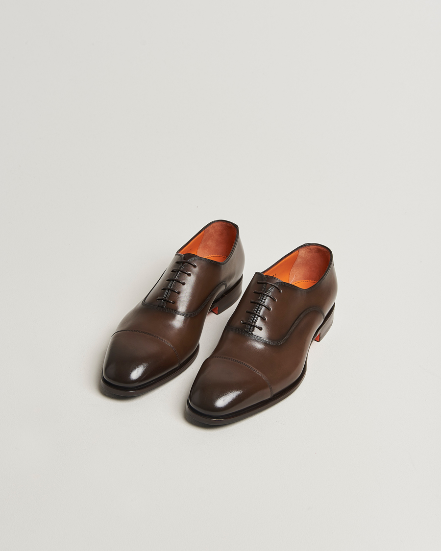 Santoni Adrian Oxford Dark Brown Calf