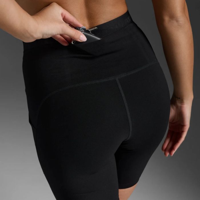 2XU Dame Korte tights Form Stash Hi-Rise Bike Shorts Sort