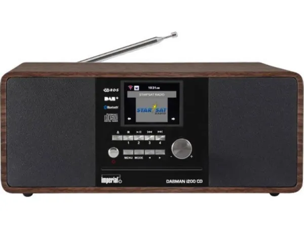 Imperial DABMAN i200 CD, Digital, DAB ,FM,UKW, Afspiller, CD, 20 W, 7,62 cm (3