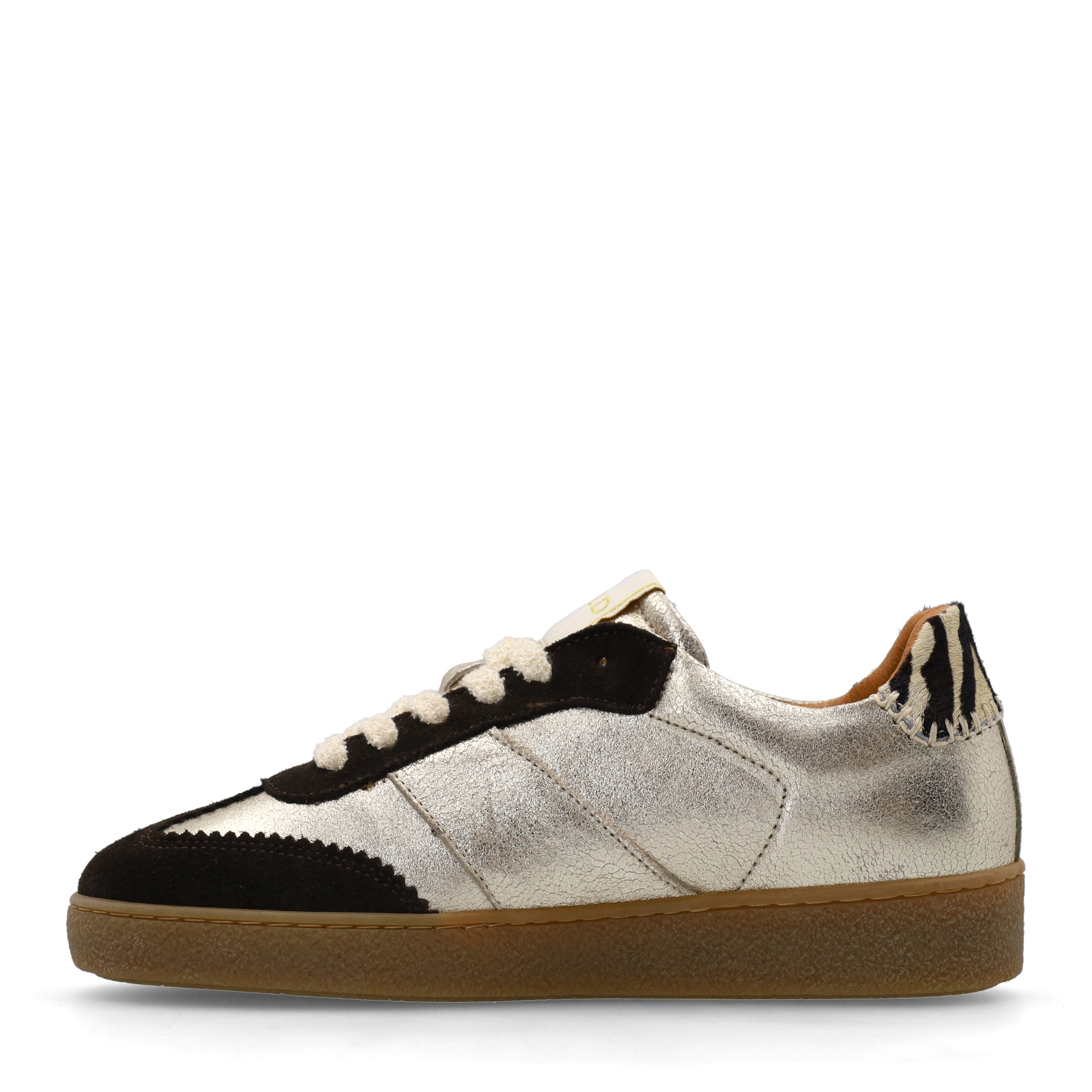 Gouden leren sneakers