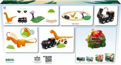 BRIO World 36098 Rundt Togsett med Dinosaur