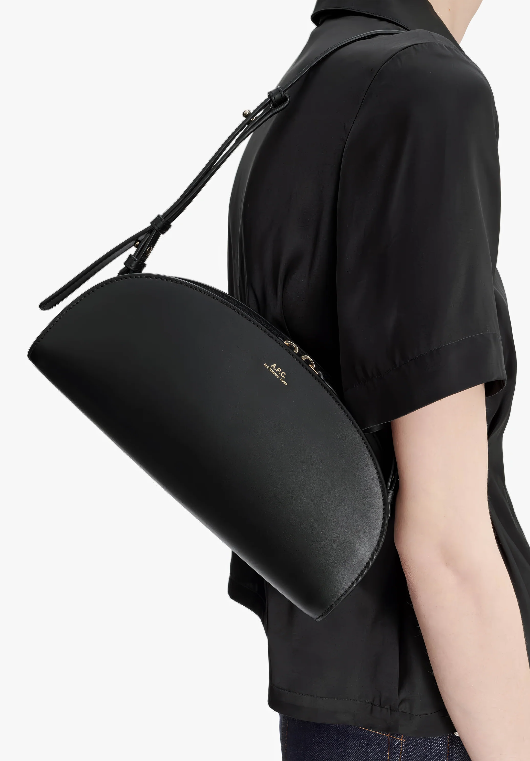 Sac Demi-Lune Shoulder - Noir