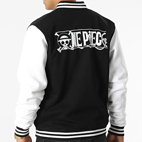 Veste Teddy Logo Noir Blanc