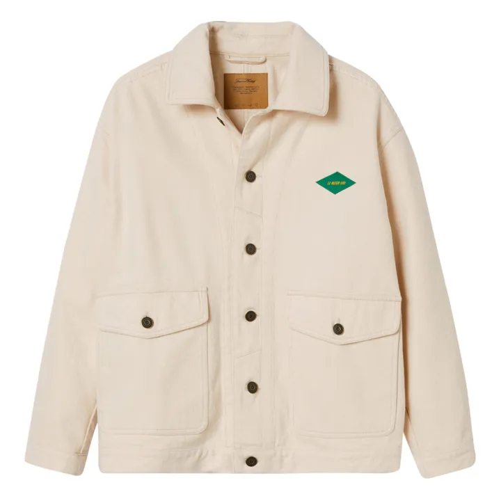 American Vintage Veste Courte Droite Col Chemise | Ecru