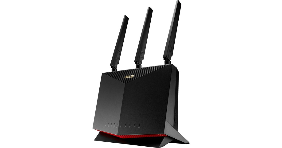 ASUS4G-AC86U wlan lte router  (Zwart/rood)