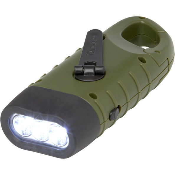 STAC 104575 - Lampe Dynamo Solaire Écologique avec Mousqueton