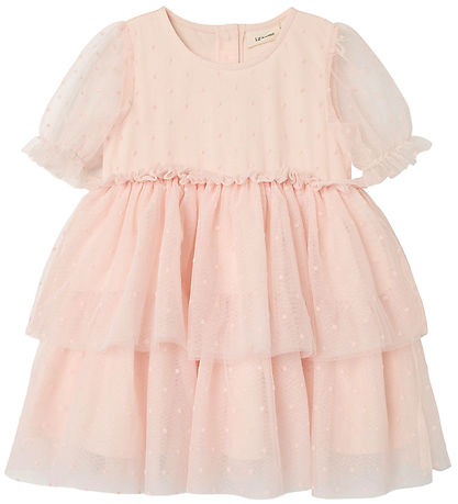 Lil' Atelier Kleid - NmfFrilla - Tüll - Peach Blush