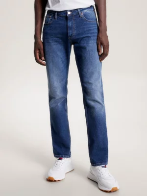 Calça jeans reta desbotada Ryan