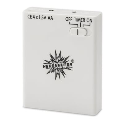Batteriehalter mit Timer für Herrnhuter Stern 13 cm