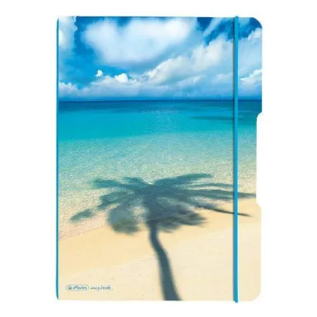 Herlitz Notizheft PP A4 Flex Palme kariert liniert