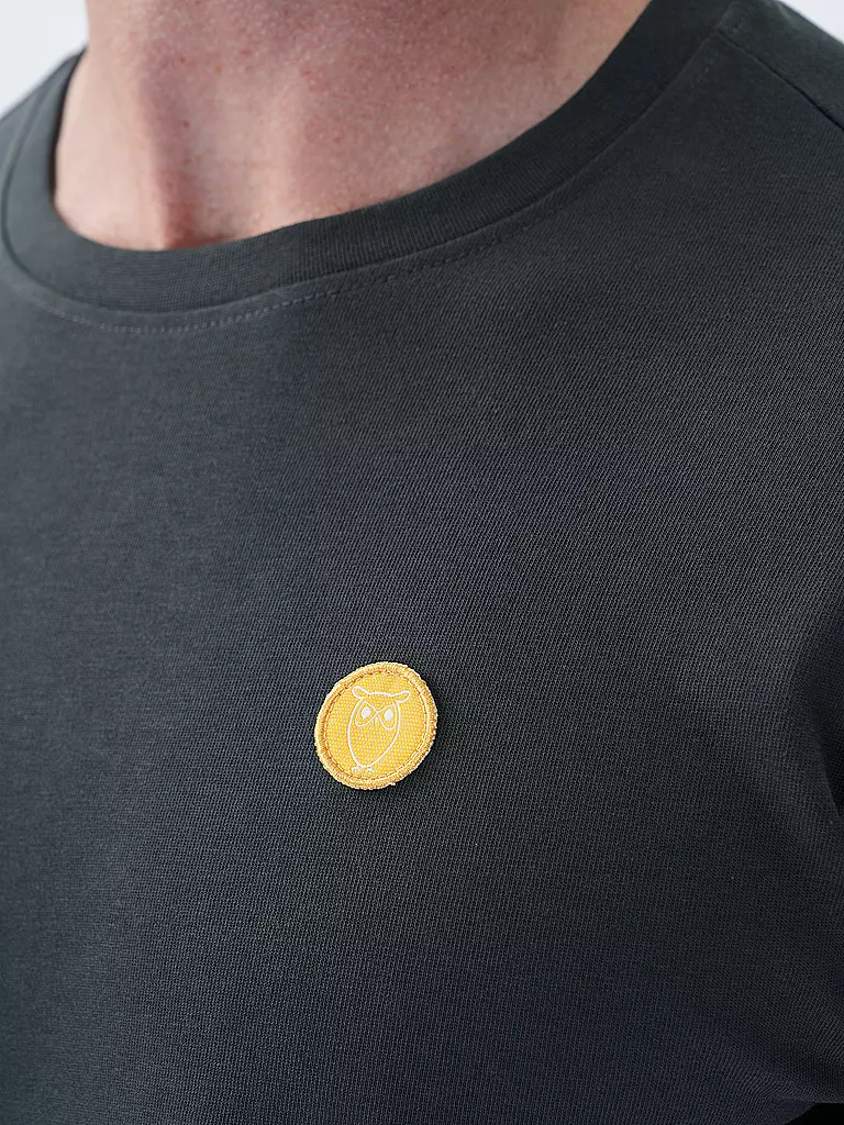 KNOWLEDGE COTTON APPAREL Langarmshirt  grau