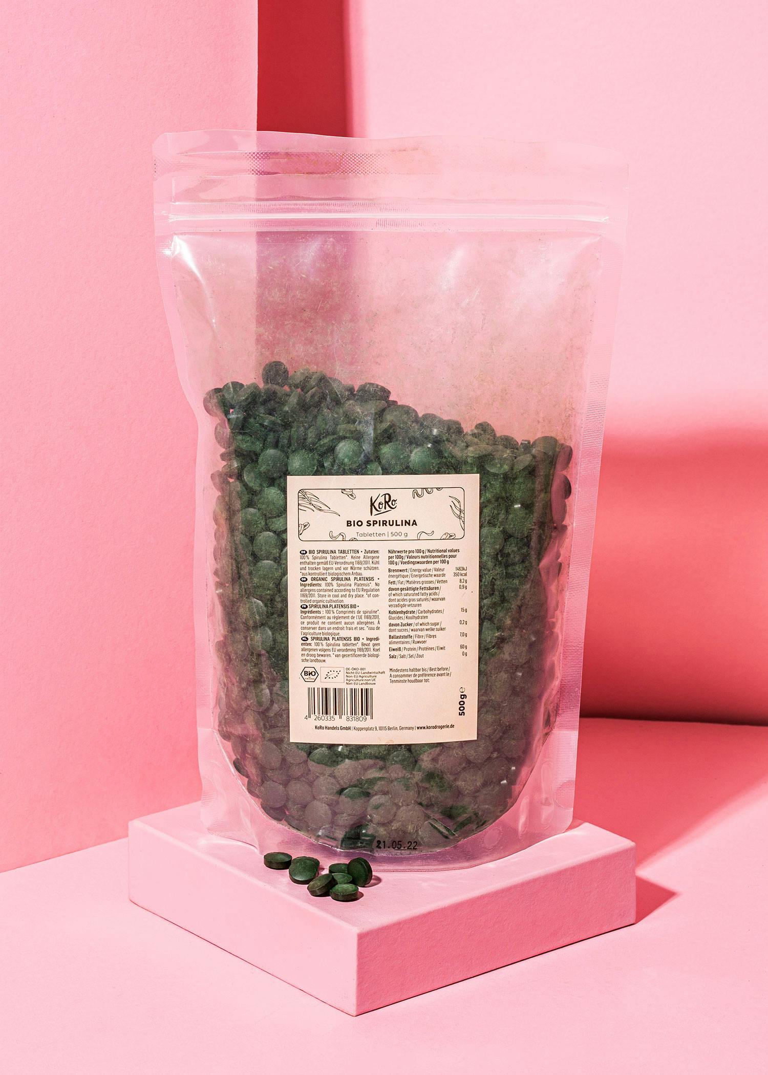 Bio Spirulina Tabletten 500 g