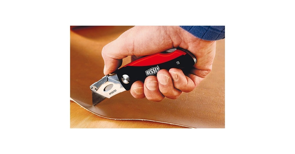 BESSEYKnipmes met kunststof greep  (Zwart/rood)