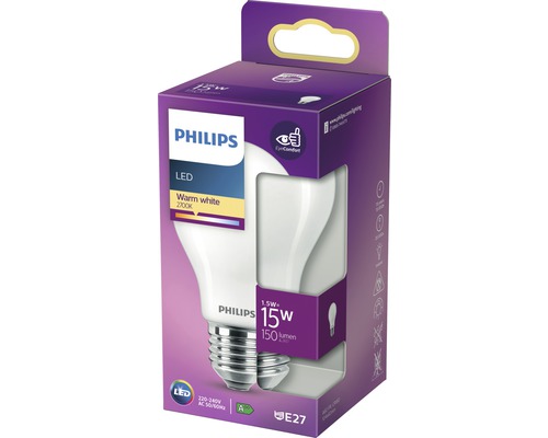LED-lamp A60 mat E27/1,5W (15W) 150 lm 2700 K warm wit