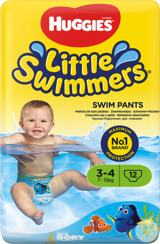 Huggies Little Swimmers Culottes De Baignade Taille 3/4 12 Pièces
