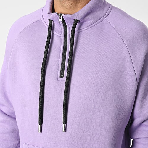 Sweat Col Zippé KL-2101 Violet Lila