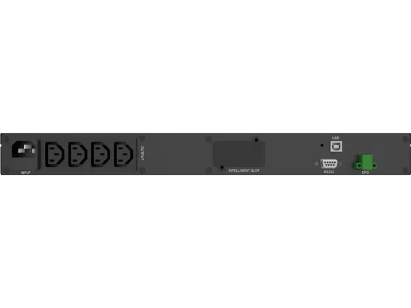 PowerWalker VI 500 R1U - UPS (rackversion) - AC 165-290 V - 300 Watt - 500 VA - 7 At - RS-232, USB - output-stikforbindelser: 4 - 1U - 19