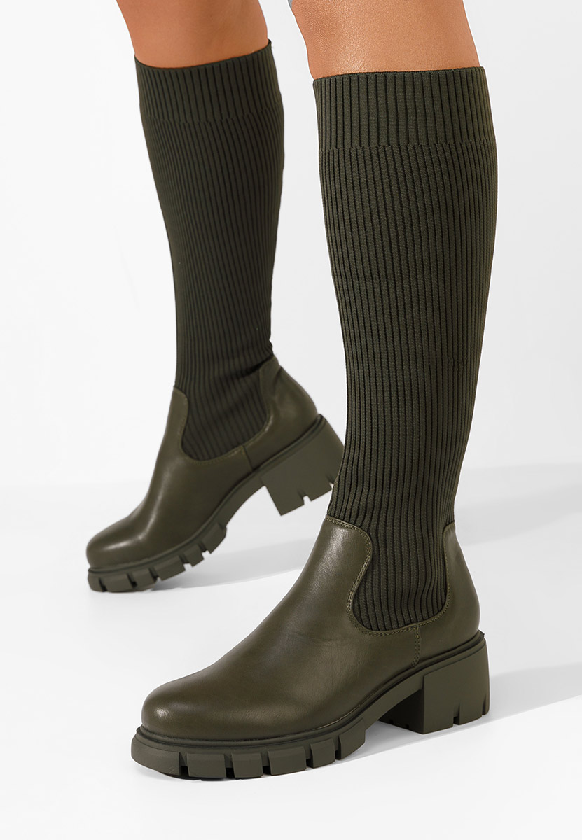 Bottes chaussettes verts Navasia