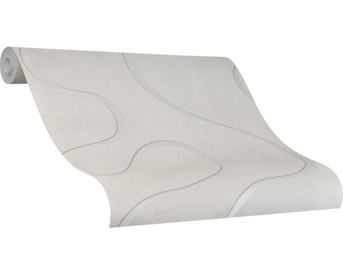 Vliesbehang 53339 Colani VISIONS abstract crème zilver